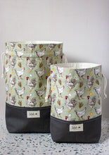 Load image into Gallery viewer, Chickens Medium Simple Drawstring Project Bag