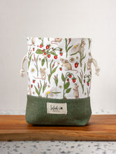 Load image into Gallery viewer, Field Mouse Small Simple Drawstring Project Bag