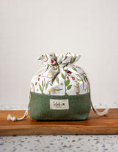 Load image into Gallery viewer, Field Mouse Small Simple Drawstring Project Bag