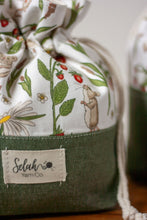 Load image into Gallery viewer, Field Mouse Small Simple Drawstring Project Bag