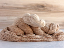 Load image into Gallery viewer, Worsted Weight 2 Ply Alpaca Yarn - Fawn