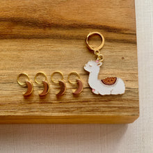 Load image into Gallery viewer, Sleepy Alpaca Stitch Marker Set