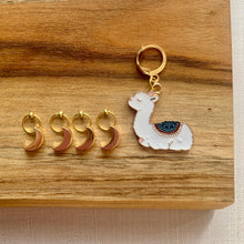 Load image into Gallery viewer, Sleepy Alpaca Stitch Marker Set