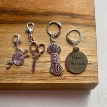 Load image into Gallery viewer, Yarn Lovers Stitch Marker/Progress Keeper Set