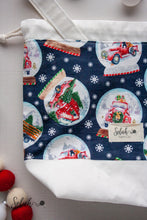 Load image into Gallery viewer, Country Snowglobes Drawstring Project Bag