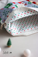 Load image into Gallery viewer, Snowman Drawstring Project Bag