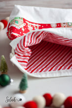 Load image into Gallery viewer, Gingerbread Men Drawstring Project Bag