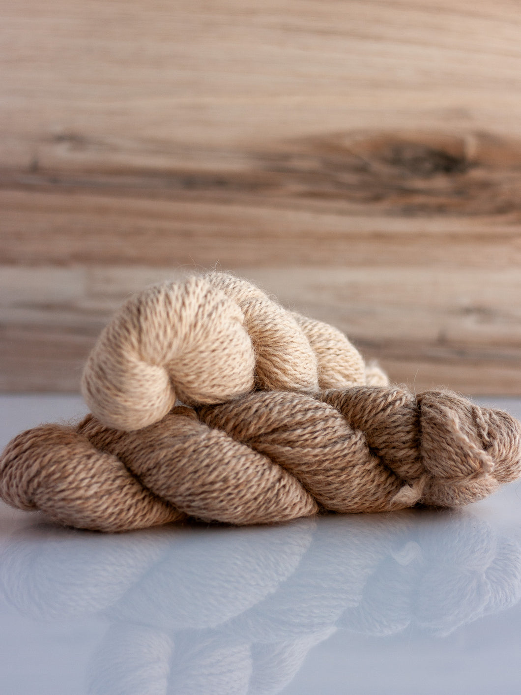 Worsted Weight 2 Ply Alpaca Yarn - Fawn